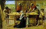 House Canvas Paintings - Christ in the House of His Parents